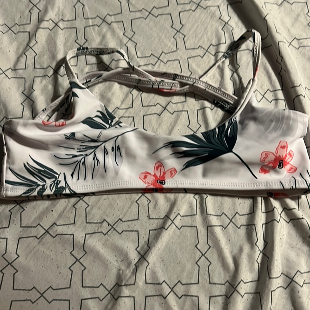 floral bikini top